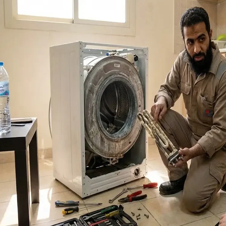 تلف الغسالة بسبب ملوحة المياه